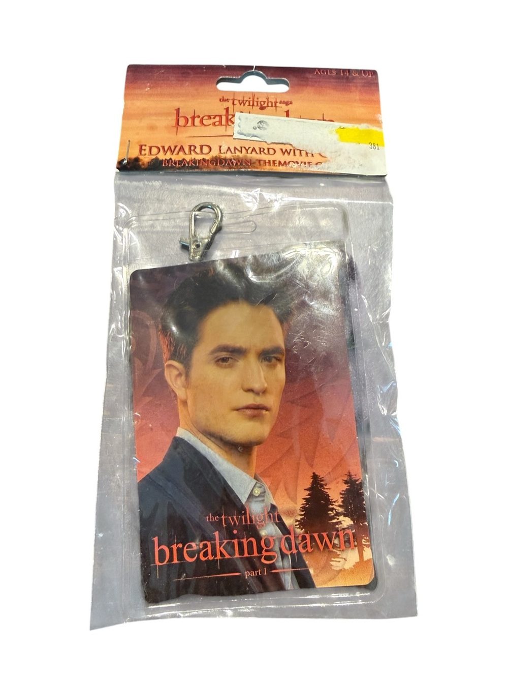 NWT NECA Twilight Saga Breaking Dawn Pt1 Edward Cullen Lanyard with Badge Holder